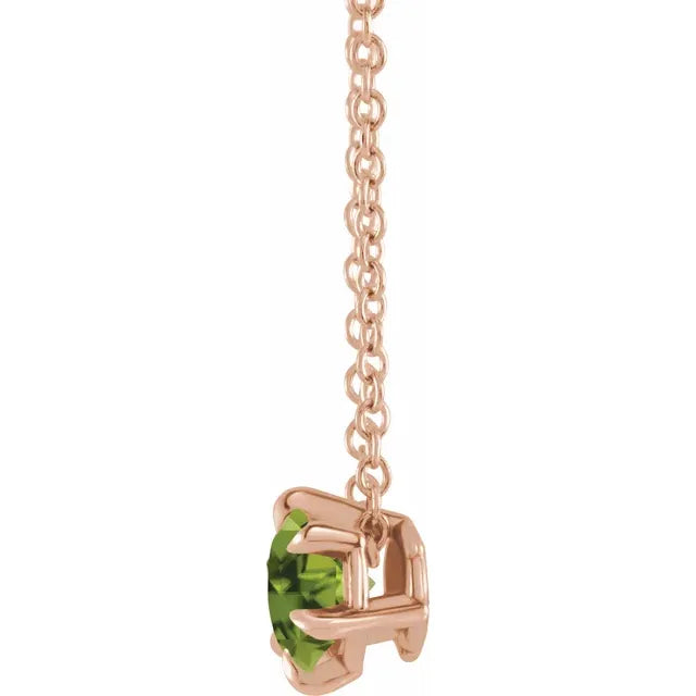 Timeless and Fancy August Birthstone Necklace