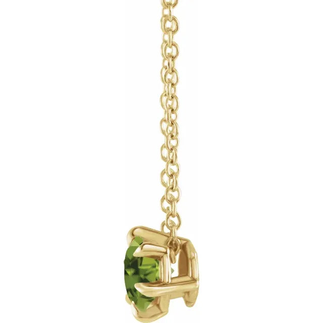 Timeless and Fancy August Birthstone Necklace