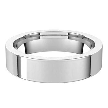 Flat Comfort Fit Wedding Band