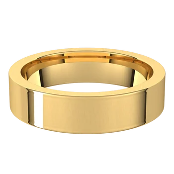 Flat Comfort Fit Wedding Band