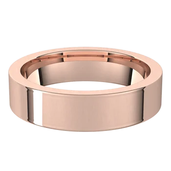Flat Comfort Fit Wedding Band