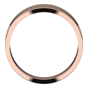Flat Tapered Mens Wedding Band