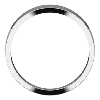 Flat Tapered Mens Wedding Band