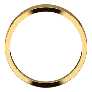 Flat Tapered Mens Wedding Band