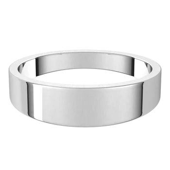 Flat Tapered Mens Wedding Band