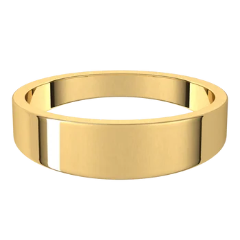Flat Tapered Mens Wedding Band