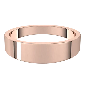 Flat Tapered Mens Wedding Band