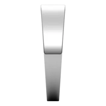 Flat Tapered Mens Wedding Band
