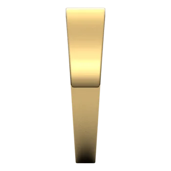 Flat Tapered Mens Wedding Band