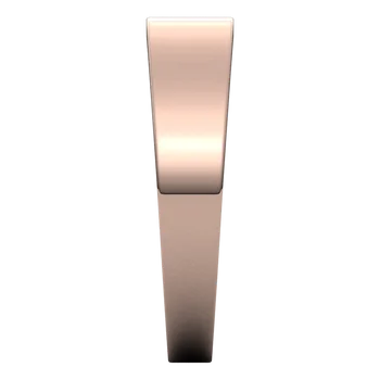 Flat Tapered Mens Wedding Band