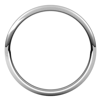Half Round Classic Wedding Band For Women