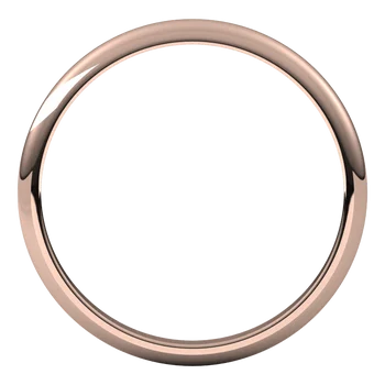Half Round Classic Wedding Band For Women