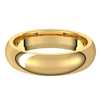 Half Round Men’s Classic Wedding Band