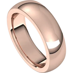 Load image into Gallery viewer, Half Round Wedding Band With A Comfort Fit
