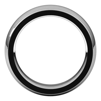Half Round Wedding Band With A Comfort Fit