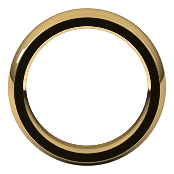 Half Round Wedding Band With A Comfort Fit