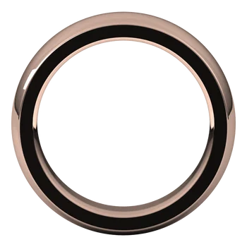 Half Round Wedding Band With A Comfort Fit