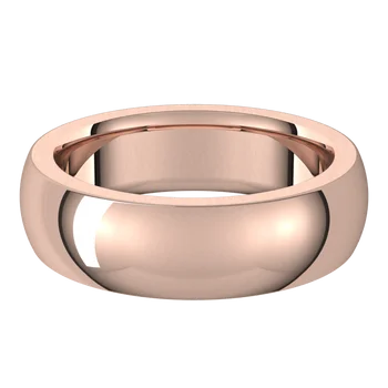 Half Round Wedding Band With A Comfort Fit