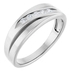 Load image into Gallery viewer, Natural Diamond Accent Band For Men
