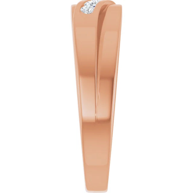 Natural Diamond Accent Band For Men