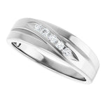 Load image into Gallery viewer, Natural Diamond Accent Band For Men
