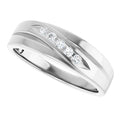 Natural Diamond Accent Band For Men