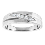Load image into Gallery viewer, Natural Diamond Accent Band For Men
