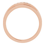 Load image into Gallery viewer, 5 Stone Square Diamond Band For Men
