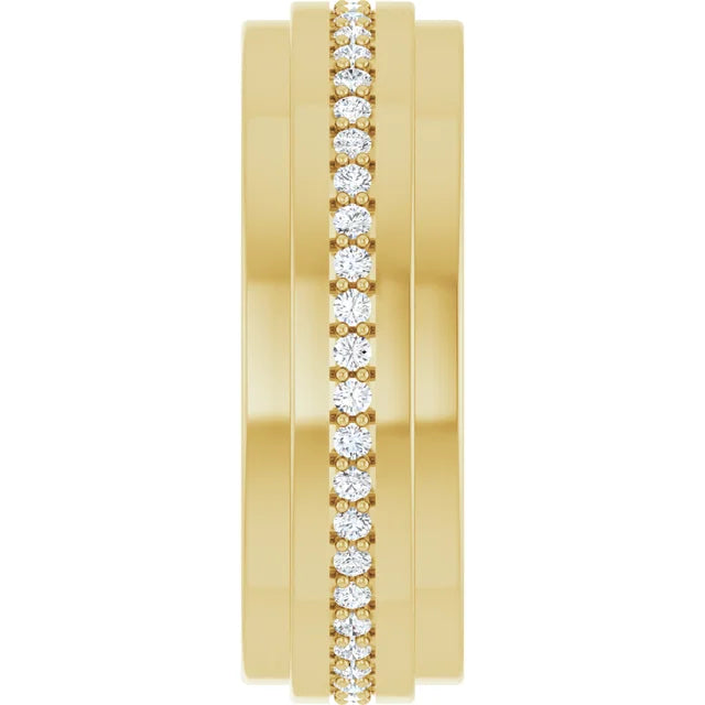 Round Diamond Eternity Wedding Band