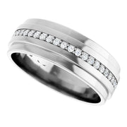 Round Diamond Eternity Wedding Band