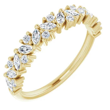 Marquise Diamond Anniversary Band for Her