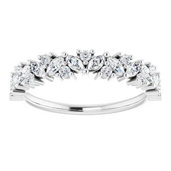 Marquise Diamond Anniversary Band for Her