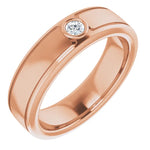 Load image into Gallery viewer, Solitaire Bezel Set Diamond Ring For Men
