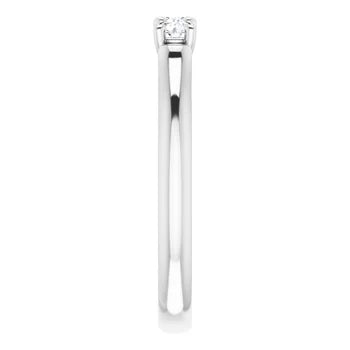 Three Stone Diamond Anniversary Band For Her
