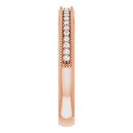 Load image into Gallery viewer, Milgrain Diamond Anniversary Band For Her
