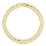 Load image into Gallery viewer, Three Stone Diamond Wedding Band For Men
