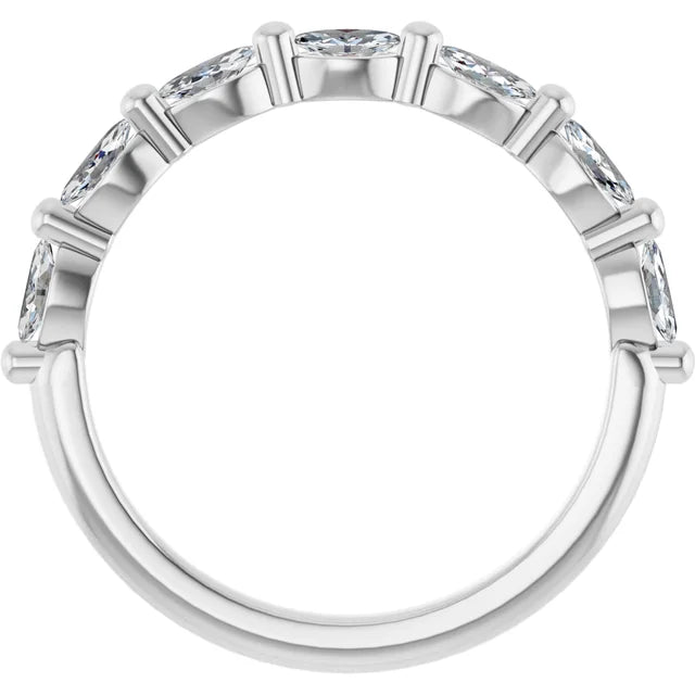 Marquise Diamond Anniversary Band for Women