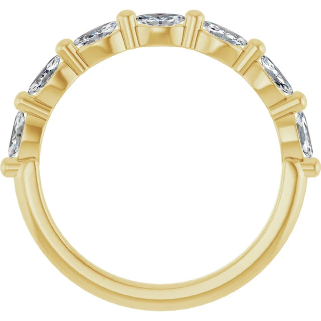 Marquise Diamond Anniversary Band for Women