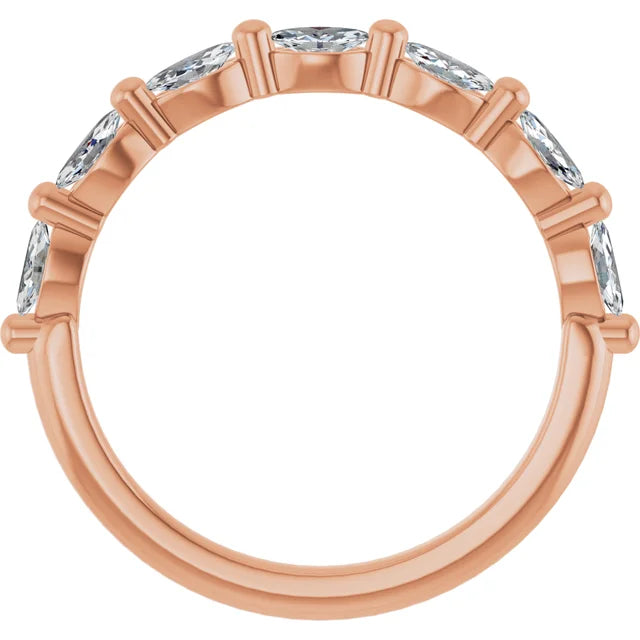 Marquise Diamond Anniversary Band for Women