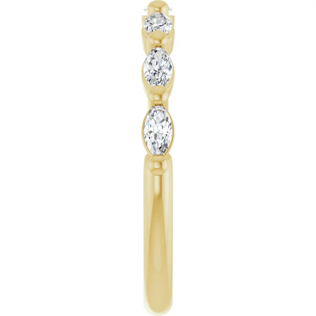 Marquise Diamond Anniversary Band for Women