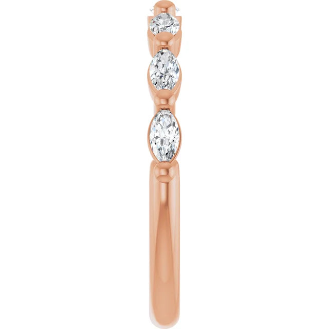 Marquise Diamond Anniversary Band for Women