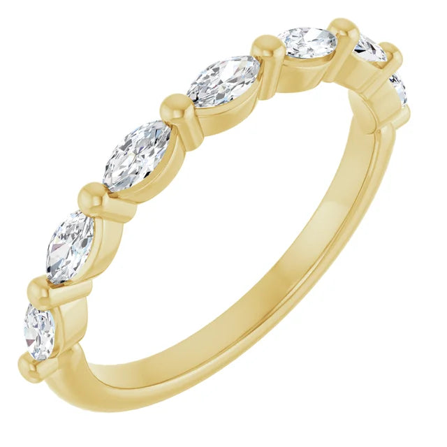 Marquise Diamond Anniversary Band for Women