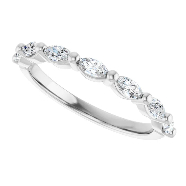 Marquise Diamond Anniversary Band for Women