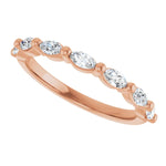 Load image into Gallery viewer, Marquise Diamond Anniversary Band for Women
