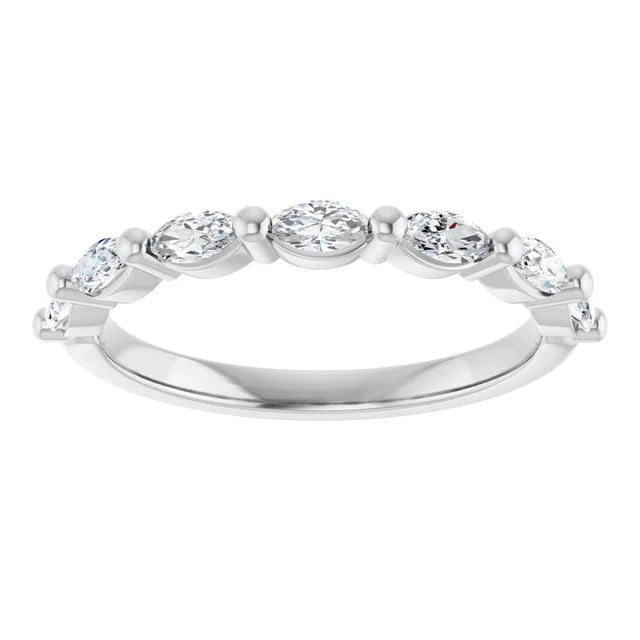 Marquise Diamond Anniversary Band for Women