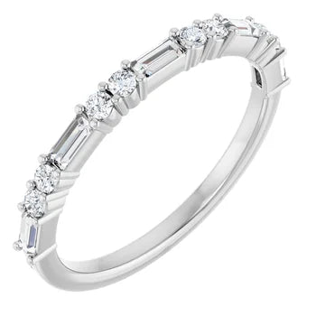 Baguette Diamond Anniversary Band For Her