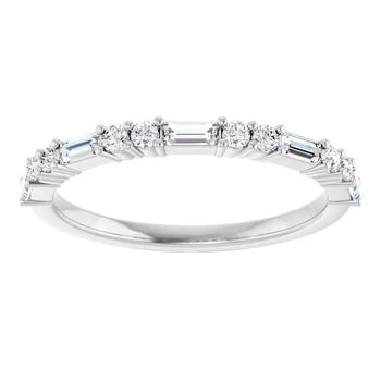 Baguette Diamond Anniversary Band For Her