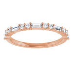 Load image into Gallery viewer, Baguette Diamond Anniversary Band For Her

