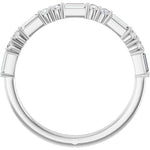 Load image into Gallery viewer, Baguette Diamond Anniversary Band For Her
