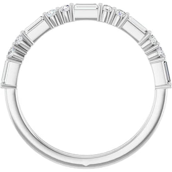 Baguette Diamond Anniversary Band For Her